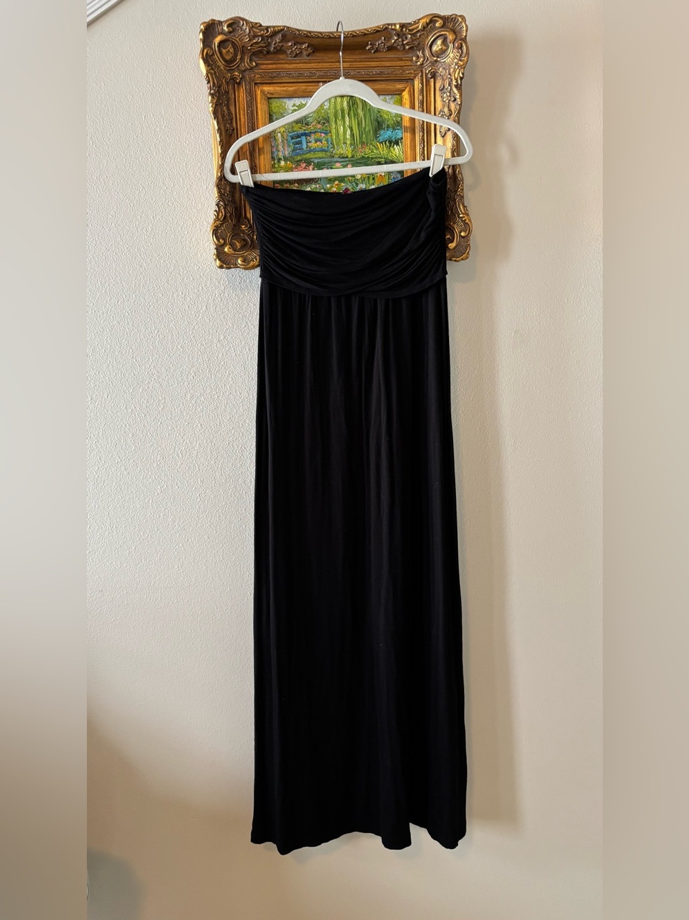 MCM Black Strapless Maxi Dress